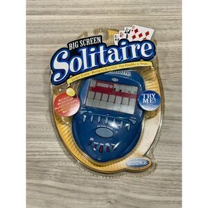 Radica Big Screen Solitaire Handheld Electronic Game NIB